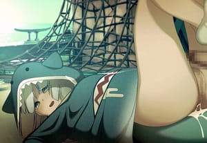 【がうるぐら】サメちゃんのロリマンに膣内射精！ヌルヌル動くフルアニメーション作品！（Gawr Gura）
