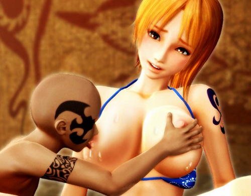 【ワンピース】ナミが捕らえられ、ショタに犯されたり黒人に輪姦レイプされる3DCGアニメ