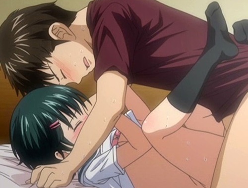 【エロアニメ】○学生の貧乳ロリが彼氏がいるのに友人の男子にゴムなしレイプで中出し本気アクメ!
