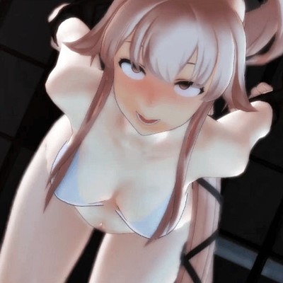 【艦これMMD】「由良、負けないから！」由良ちゃんがバックでピストンされまくってオチ〇ポに負けてアヘ顔晒すエロMMD動画