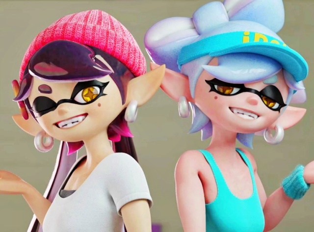 【スプラトゥーン】アオリとホタルのお尻にチンポ挟まれて高級W尻コキ（3Dアニメ）