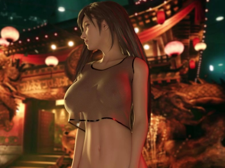【FF7リメイク】ティファとエアリスが乳と尻を揺らす3Dアニメ