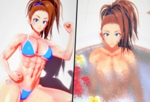 【ワンパンマン】鍛え抜かれた筋肉ボディがえちえち過ぎる《主将ミズキ》の３Dエロ画像＋HCG