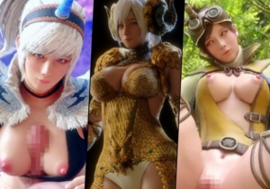 【MHW】モンハンワールドの女ハンターさんのエロ3DCGアニメ総集編