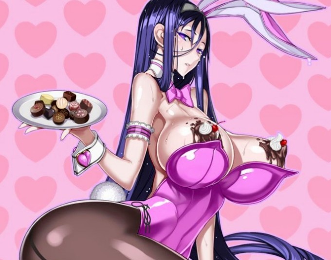 【裸チョコ】大事なとこをチョコレートで隠している女の子がえちえち過ぎる！！！（バレンタイン）
