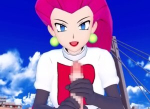 【ポケモン3D】ロケット団のエッチなお姉さん、ムサシと野外ファックする3DCGアニメ
