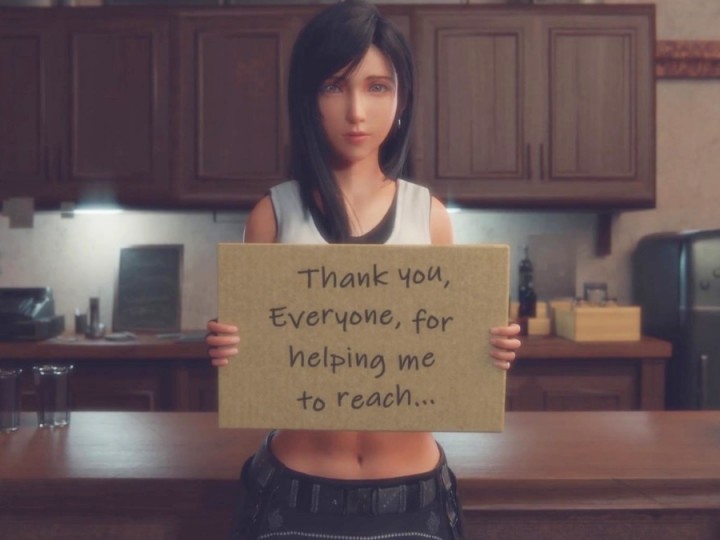 【3Dエロアニメ】ティファ「フォロワー10万人ありがとう！」→画面に向かっておまんこくぱぁ♪（FF7R）