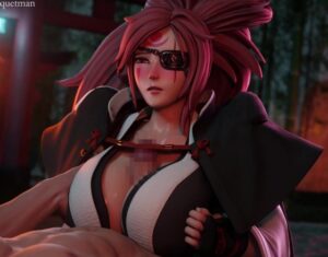 【ギルティギア】巨乳女剣士、梅喧さんのメス堕ち3Dアニメ