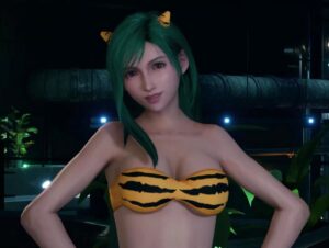 【朗報】『うる星やつら』と『FF7R』のゲームコラボ！ティファがラムちゃんのセクシー虎縞ビキニ姿にｗｗｗ